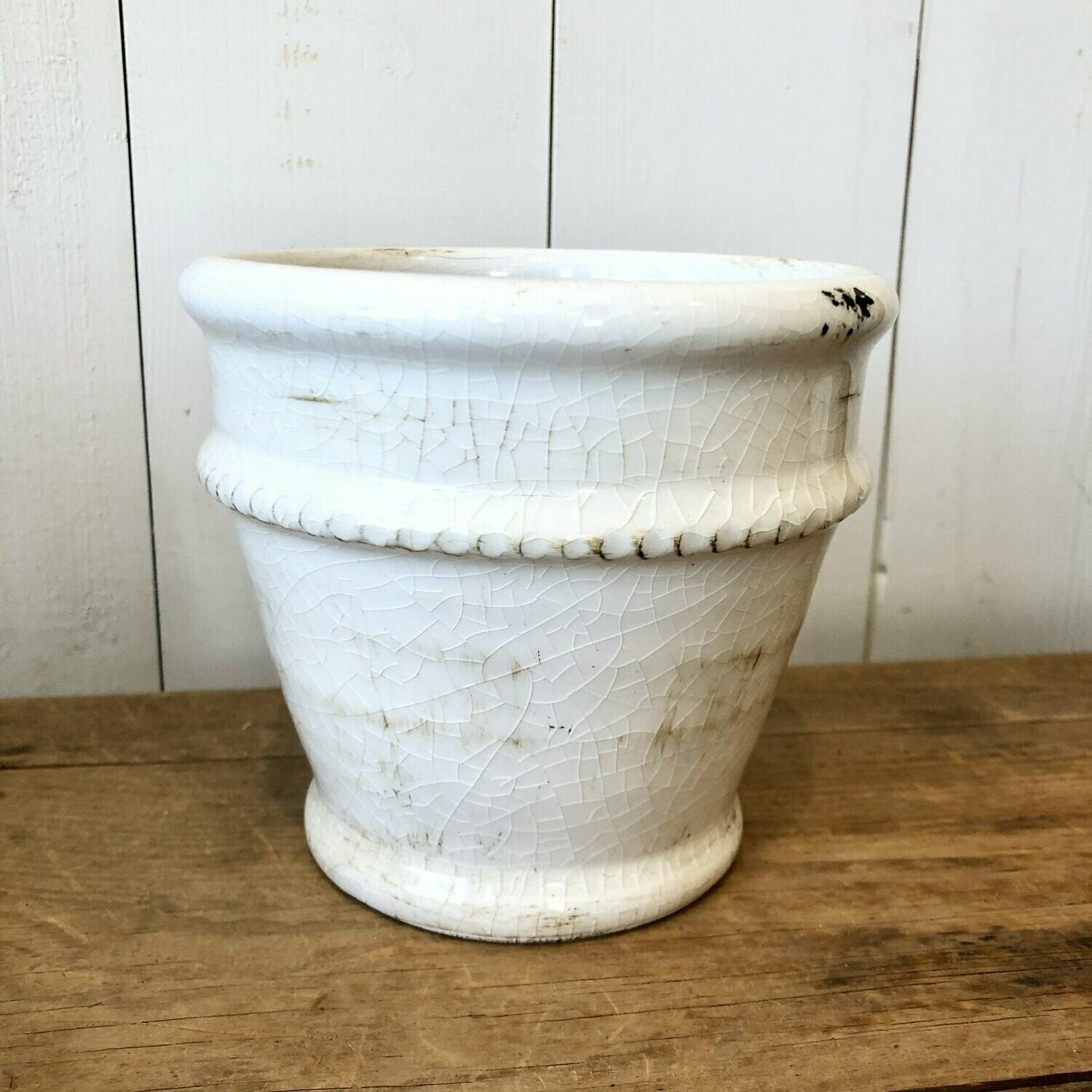 Cream Crackle Pots - Image 4