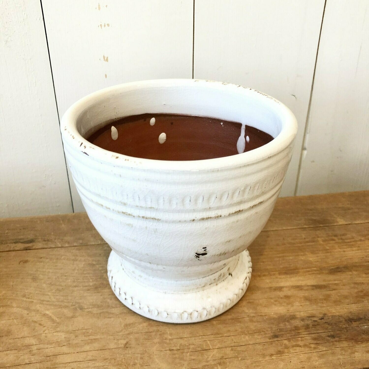 Cream Crackle Pots - Image 5