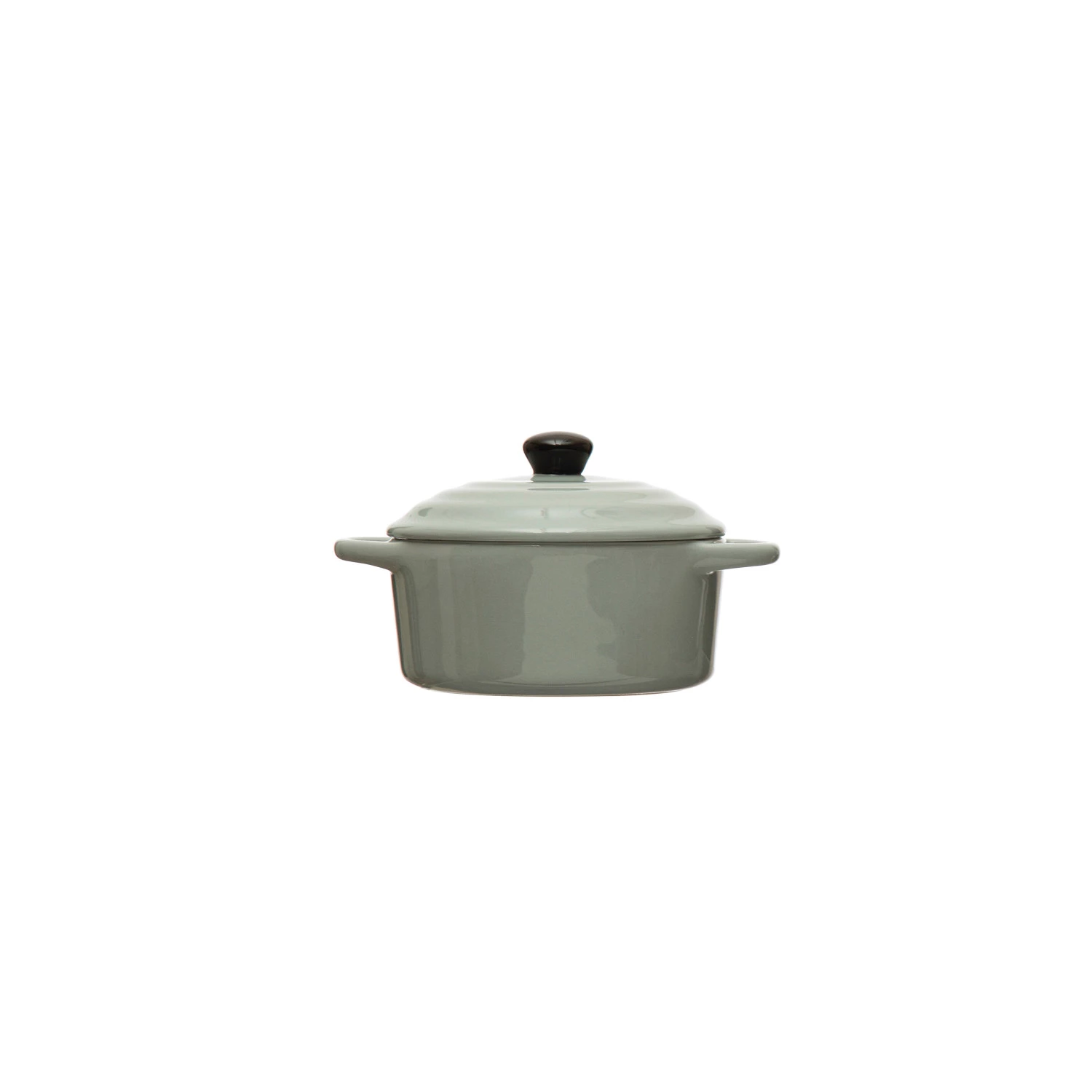 Stoneware Mini Baker w/ Lid - 1 cup, 4 Colors - Image 2