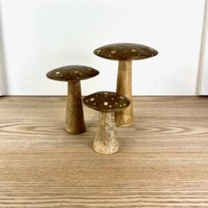 Flat Top Brown Brown Polka Dot Mushrooms, 3 sizes available