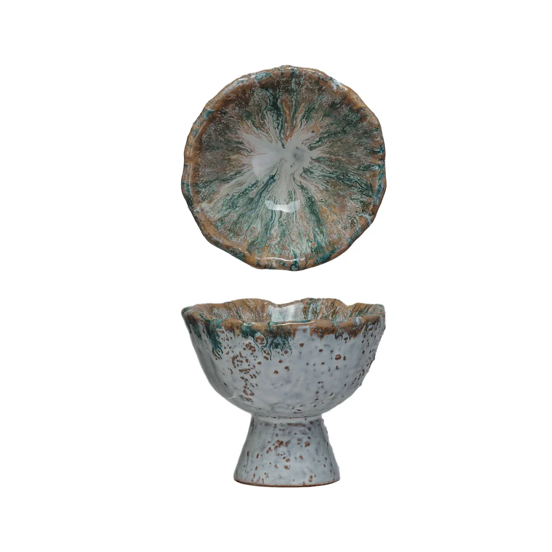 Stoneware Footed Bowl - Image 2