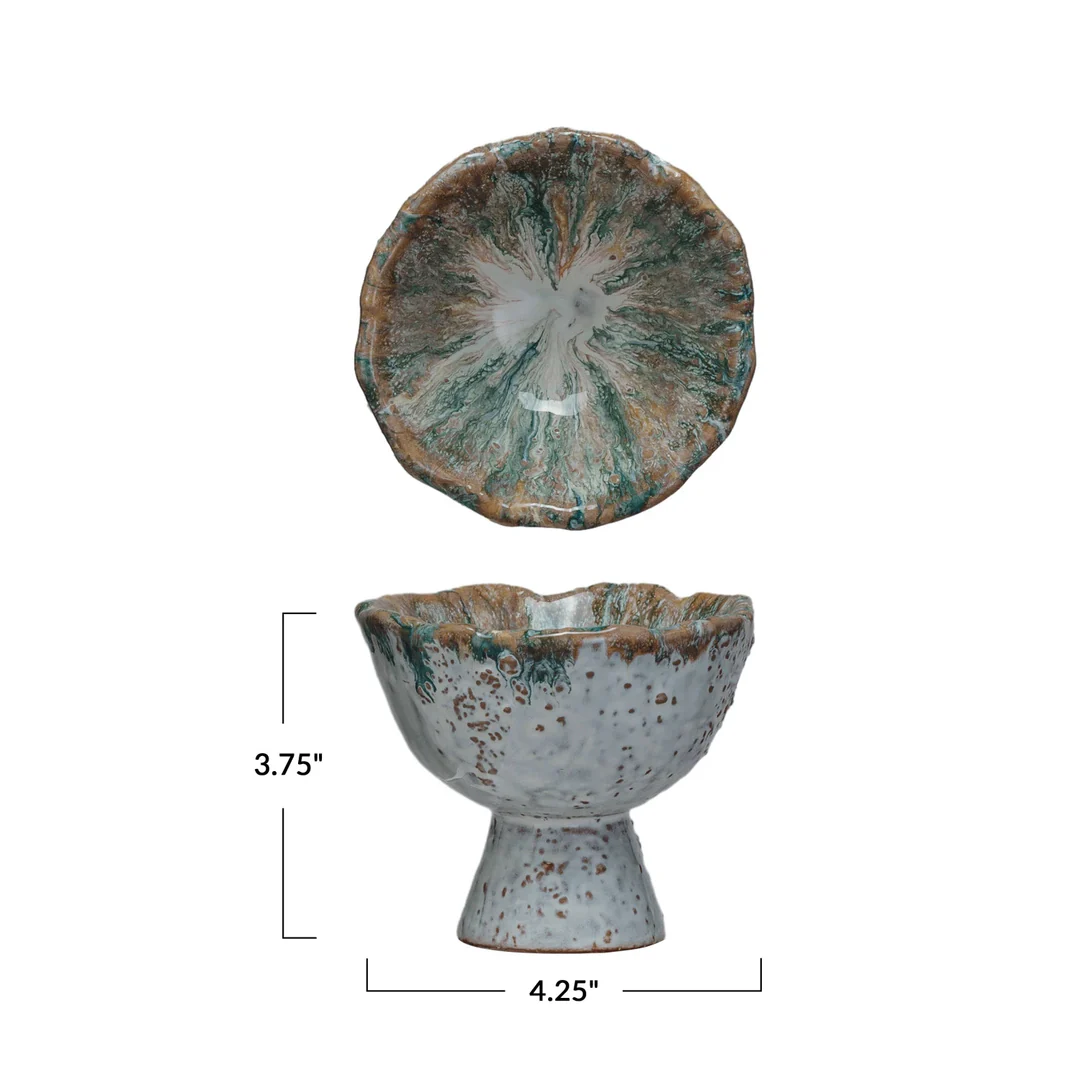 Stoneware Footed Bowl - Image 6