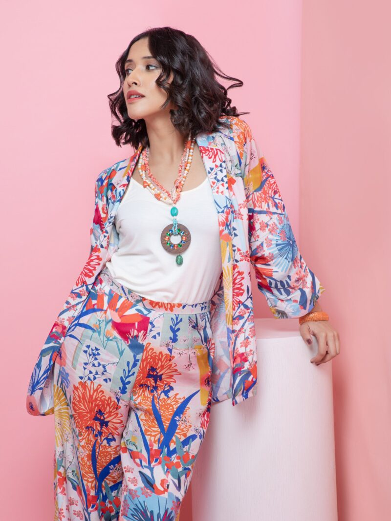 Bloom Blazer & Wide Leg Pants Set