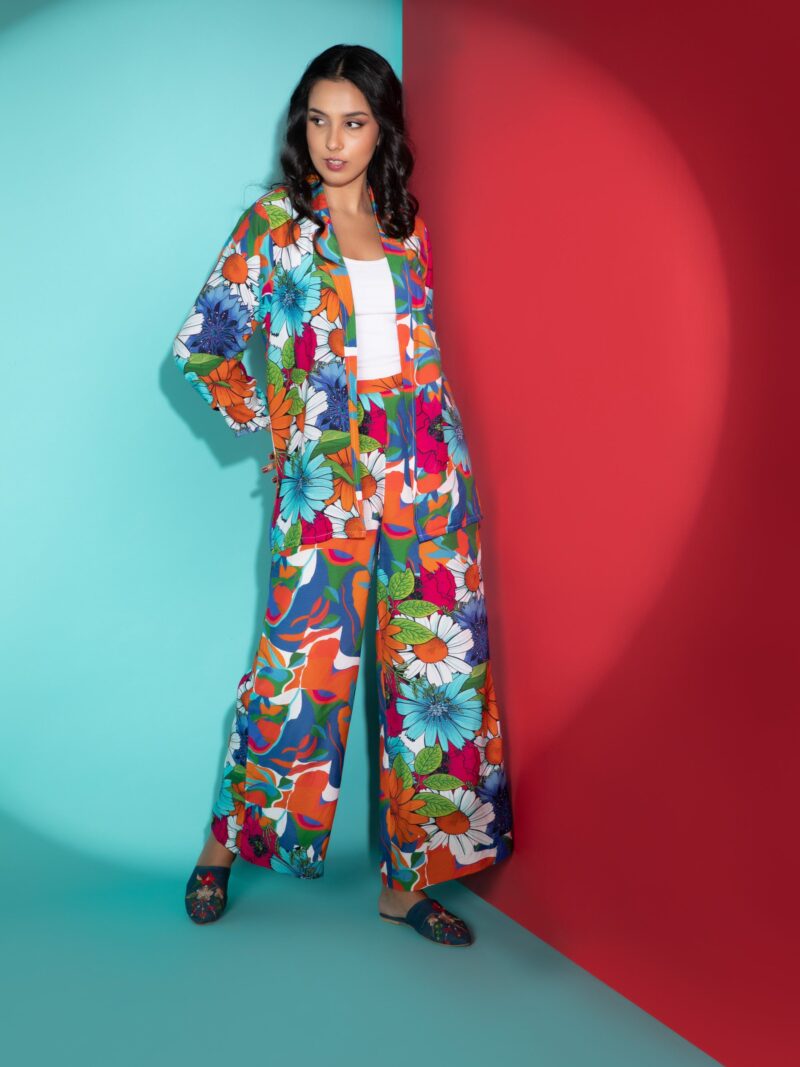 Jamaica Blazer & Wide Leg Pants Set