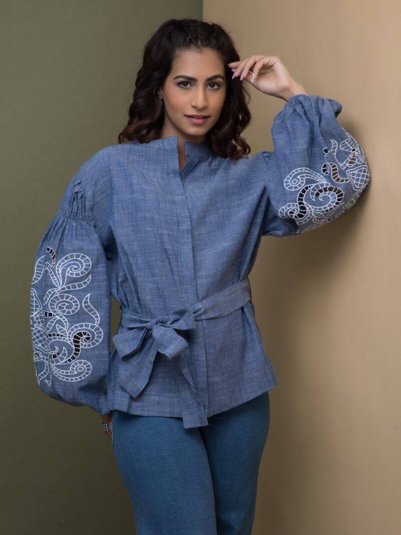 Camilla Shirt - Indigo Blue