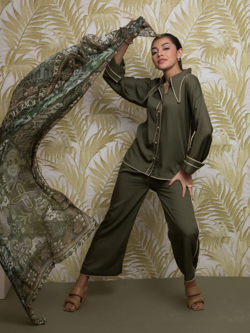 Carmen Co-Ord - Olive Green
