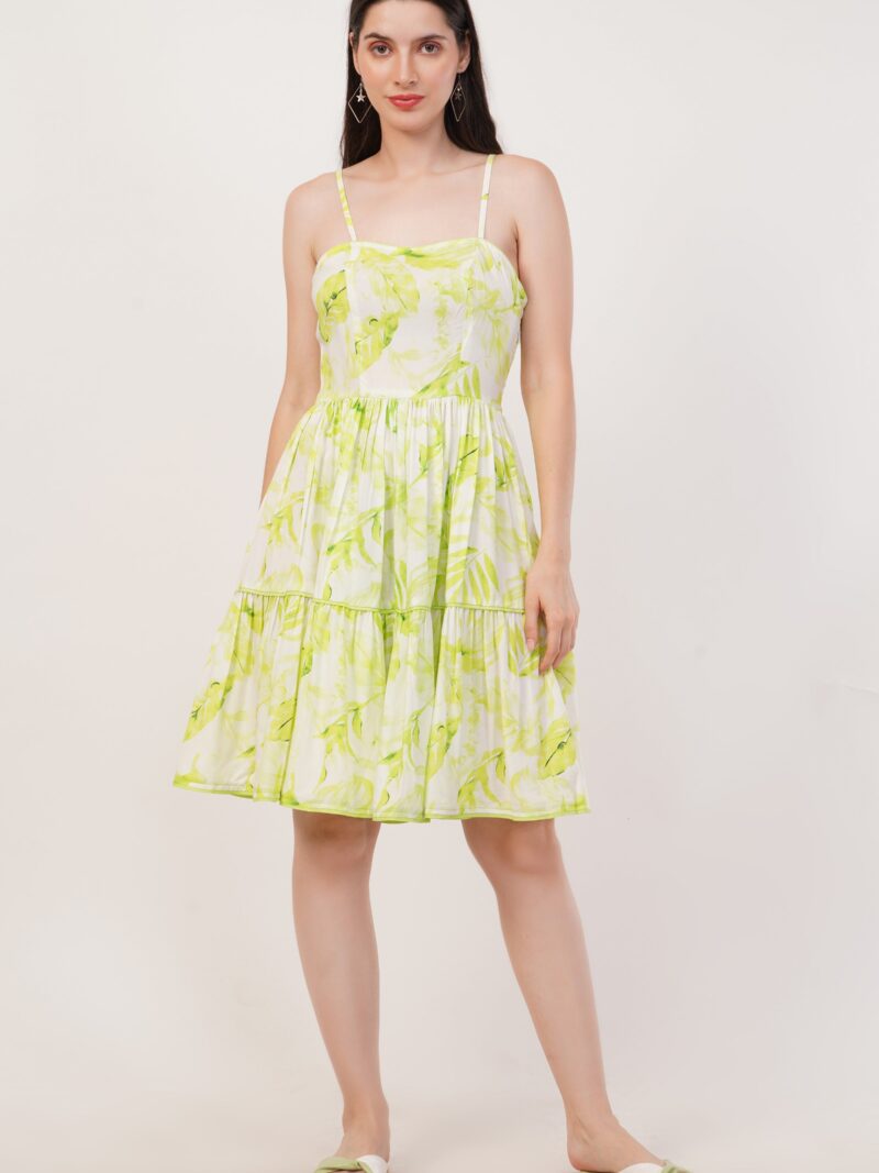 Leafy Print Dress